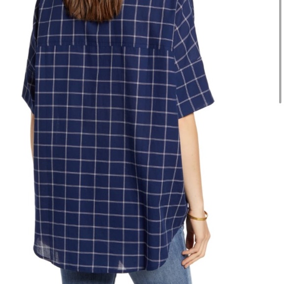 Madewell short sleeve plaid button down - Picture 4 of 7